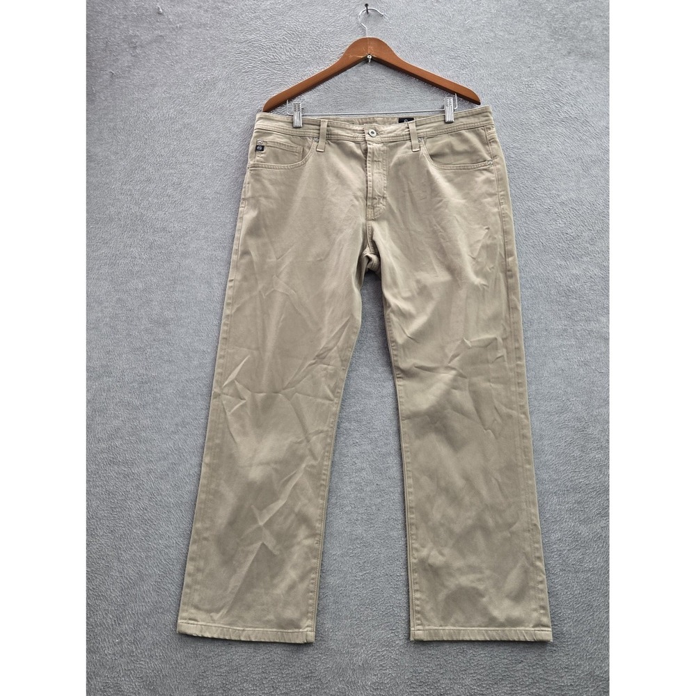 AG Adriano Goldschmied Men Pants 36X34 Chino Protege 27" Inseam Logo